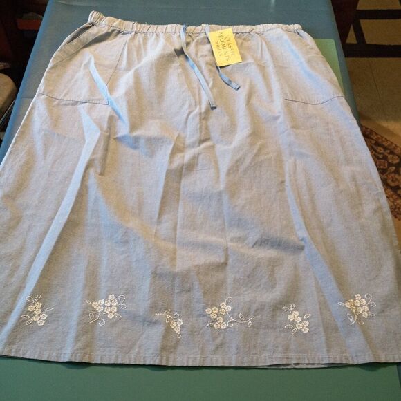 NWT Classic Element's Women Chanbray Lightweight Skirt Cottagecore, Grandmacore - Picture 1 of 7
